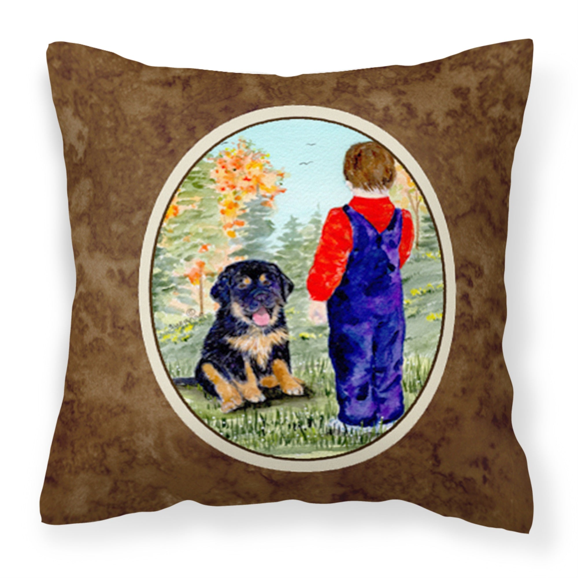 Carolines Treasures SS8548PW1414 Tibetan Mastiff Decorative Canvas Fabric Pillow, Large, Multicolor