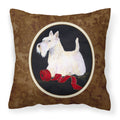 Carolines Treasures SS8553PW1414 Scottish Terrier Decorative Canvas Fabric Pillow, Large, Multicolor