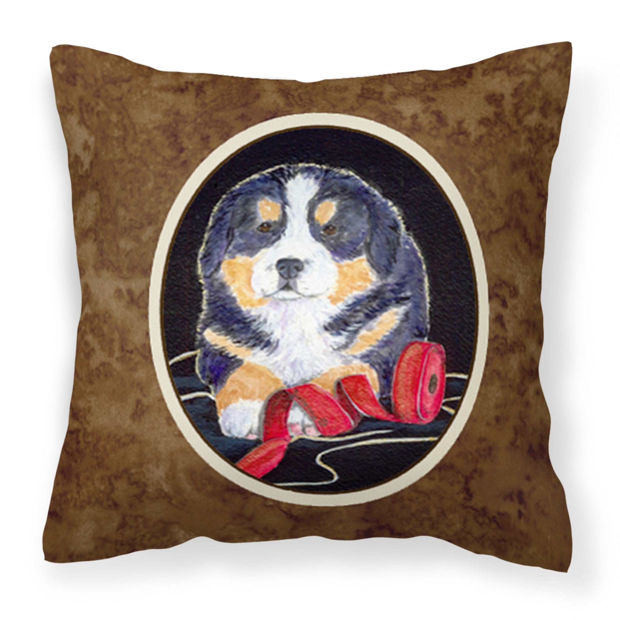 Carolines Treasures SS8569PW1414 Bernese Mountain Dog Decorative Canvas Fabric Pillow, Large, Multicolor