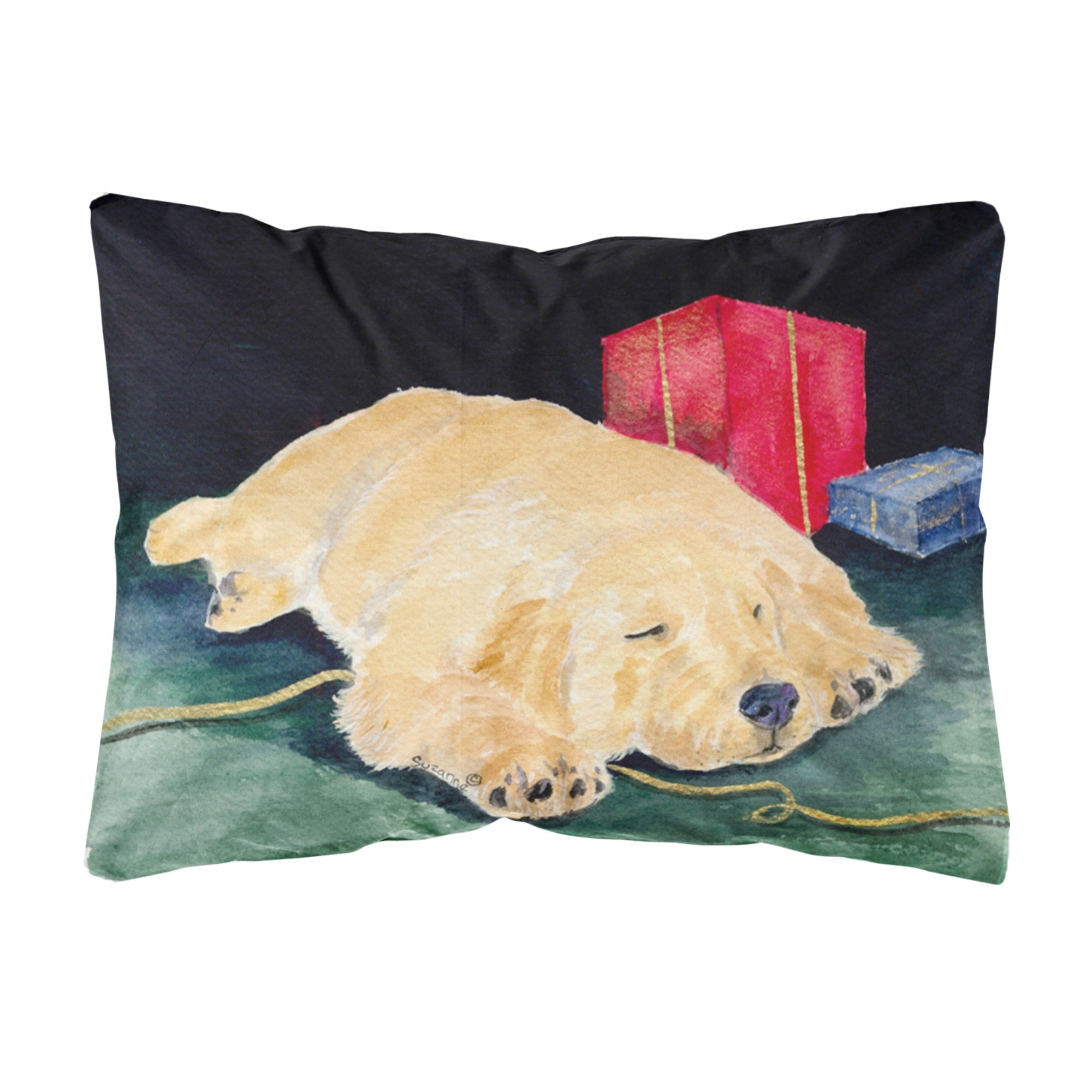 Carolines Treasures SS8576PW1216 Golden Retriever Decorative Canvas Fabric Pillow, Large, Multicolor