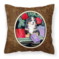 Carolines Treasures SS8583PW1414 Bernese Mountain Dog Decorative Canvas Fabric Pillow, Large, Multicolor