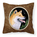 Carolines Treasures SS8598PW1414 Shiba Inu Decorative Canvas Fabric Pillow, Large, Multicolor
