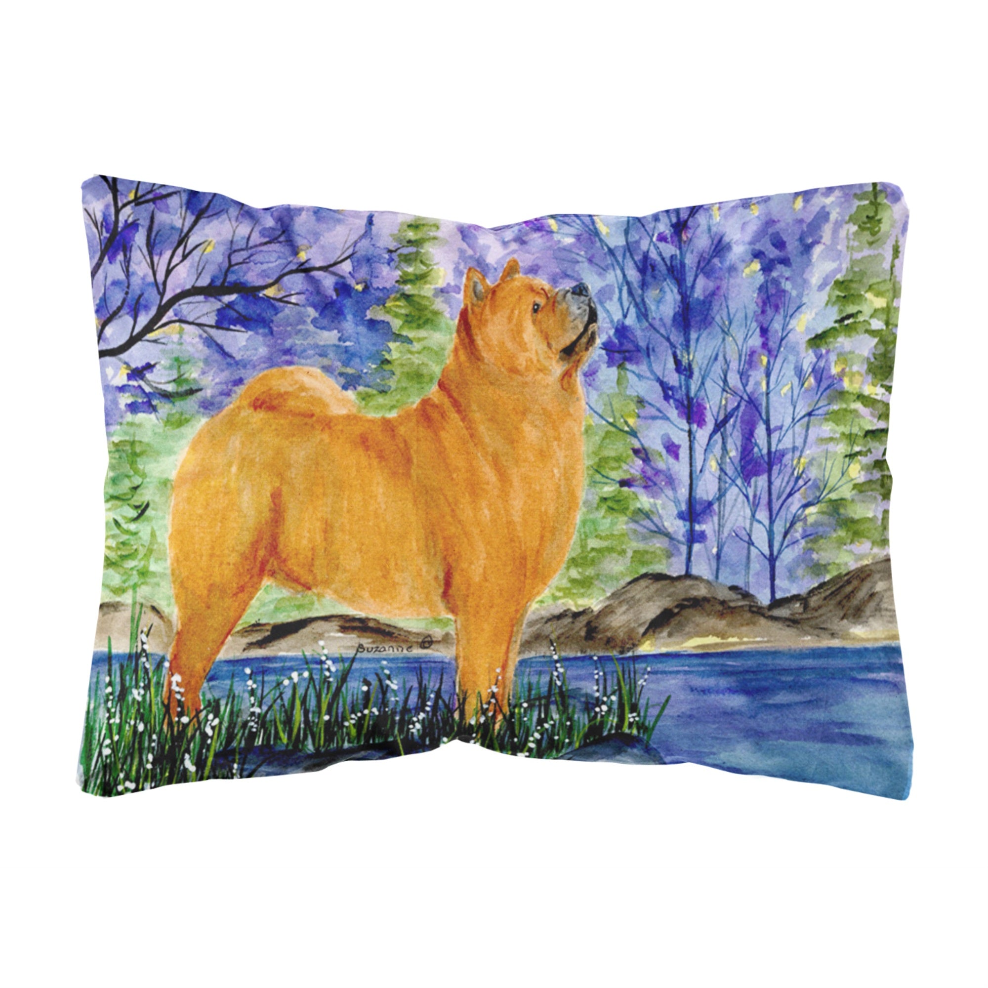 Carolines Treasures SS8600PW1216 Chow Chow Decorative Canvas Fabric Pillow, Large, Multicolor
