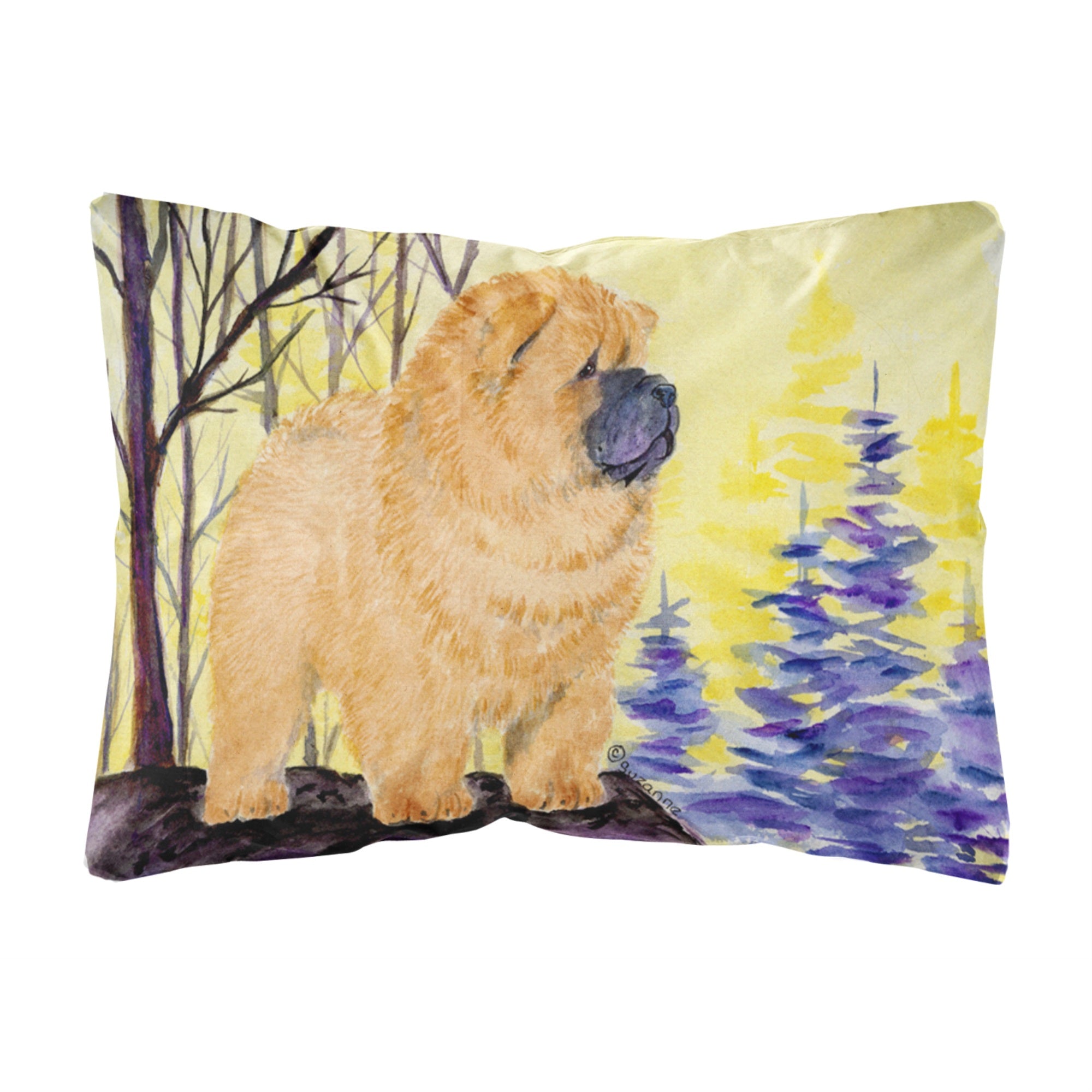 Carolines Treasures SS8603PW1216 Chow Chow Decorative Canvas Fabric Pillow, Large, Multicolor