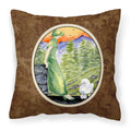 Carolines Treasures SS8618PW1414 Poodle Decorative Canvas Fabric Pillow, Large, Multicolor