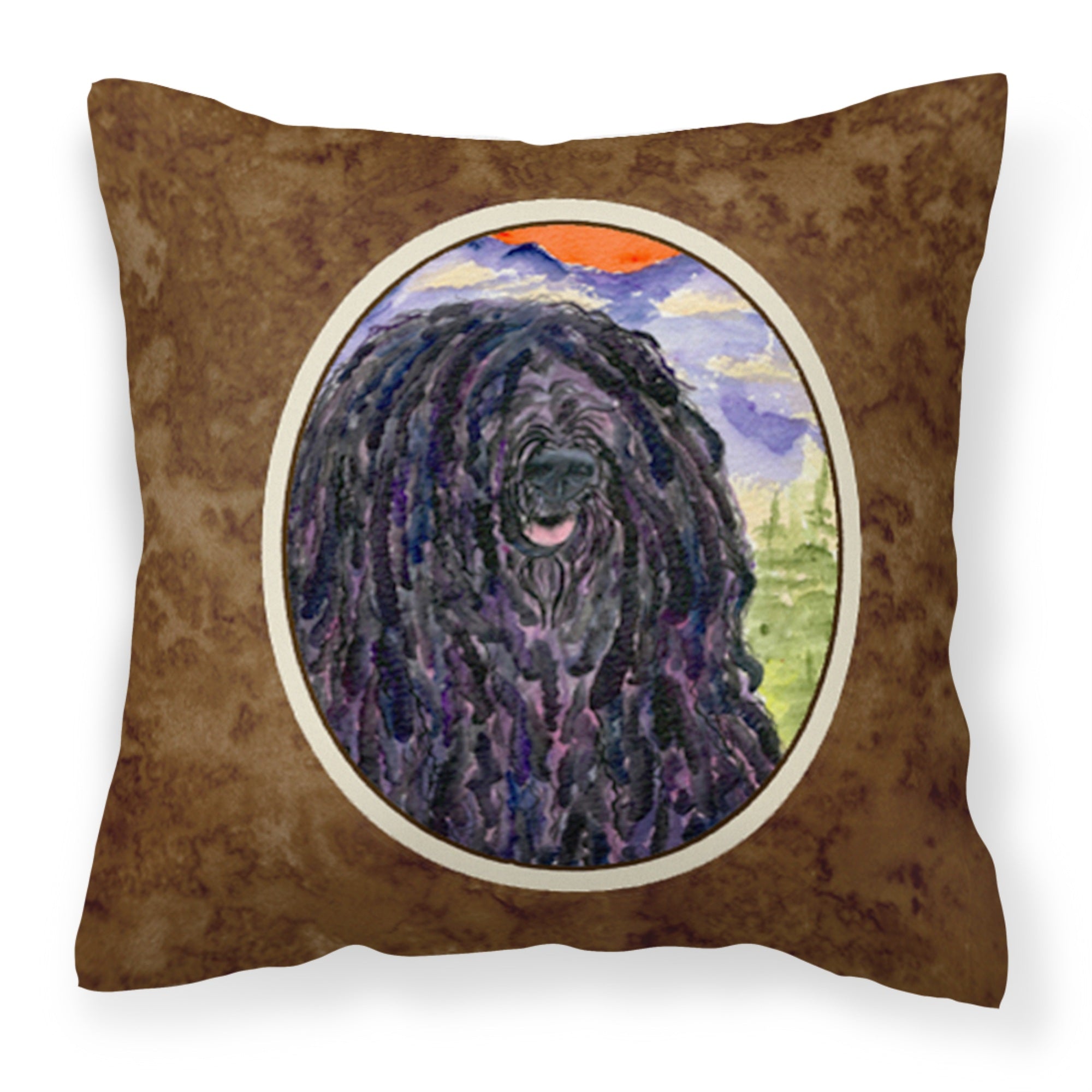 Carolines Treasures SS8623PW1414 Puli Decorative Canvas Fabric Pillow, Large, Multicolor