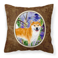 Carolines Treasures SS8629PW1414 Shiba Inu Decorative Canvas Fabric Pillow, Large, Multicolor