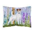 Carolines Treasures SS8637PW1216 Jack Russell Terrier Decorative Canvas Fabric Pillow, Large, Multicolor