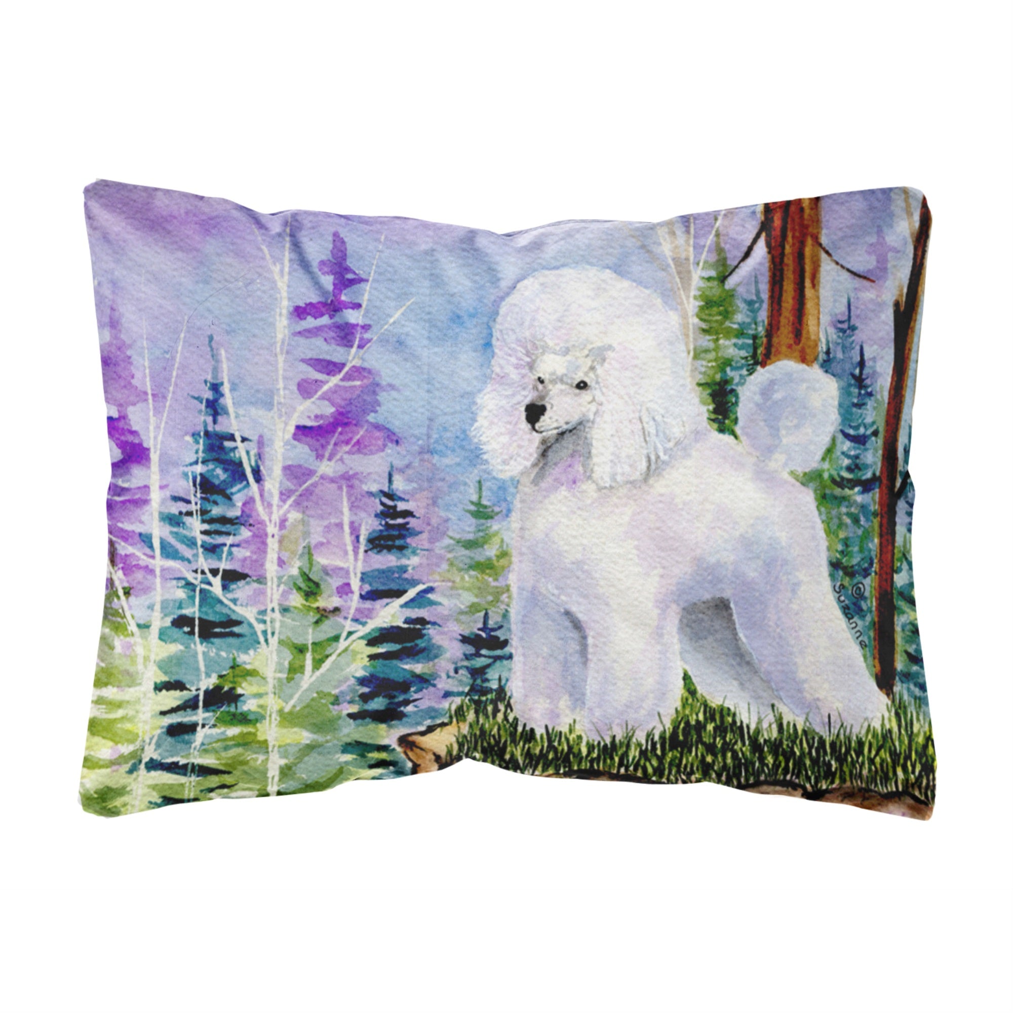 Carolines Treasures SS8639PW1216 Poodle Decorative Canvas Fabric Pillow, Large, Multicolor