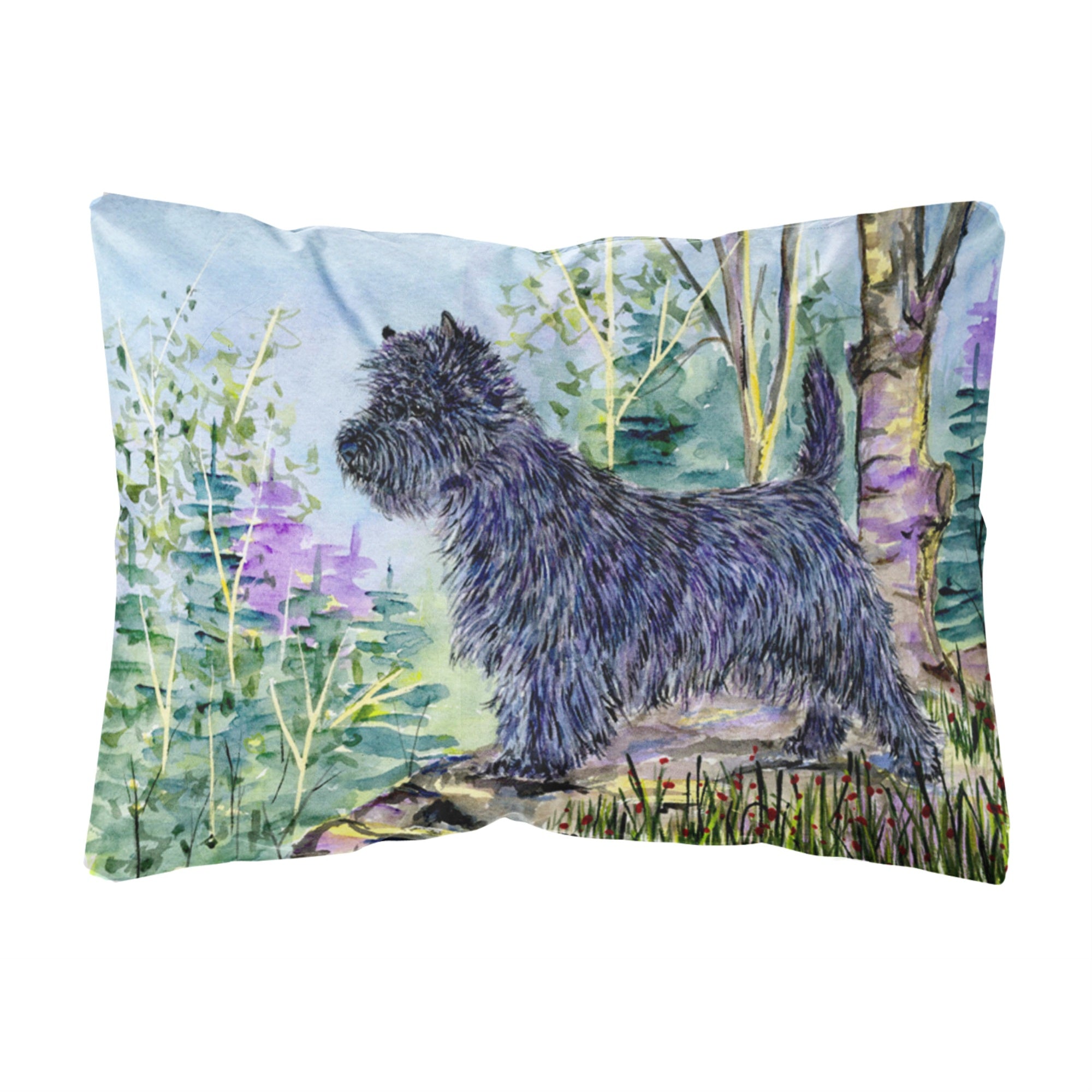 Carolines Treasures SS8665PW1216 Cairn Terrier Decorative Canvas Fabric Pillow, Large, Multicolor