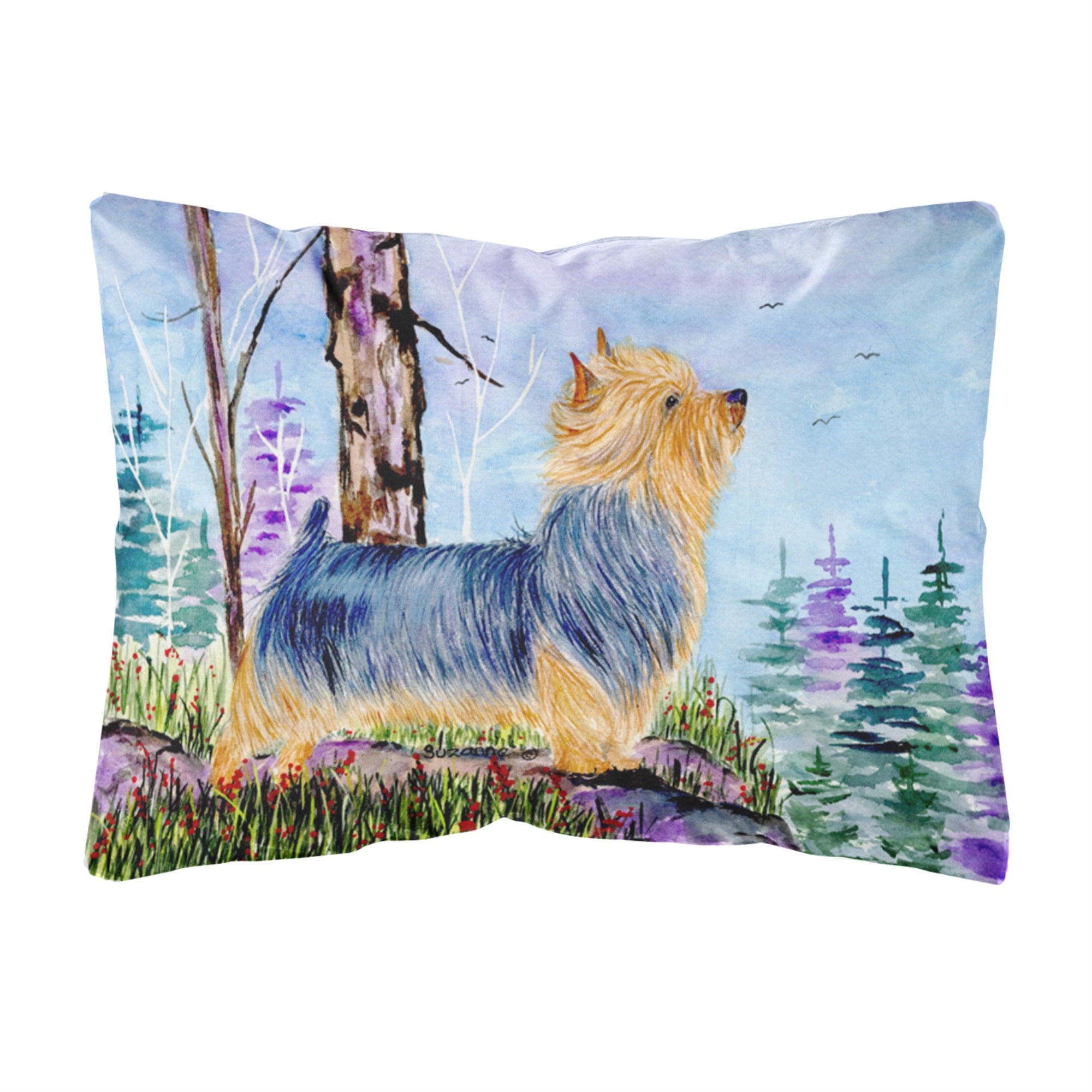 Carolines Treasures SS8678PW1216 Norwich Terrier Decorative Canvas Fabric Pillow, Large, Multicolor