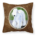 Carolines Treasures SS8683PW1414 Bedlington Terrier Decorative Canvas Fabric Pillow, Large, Multicolor
