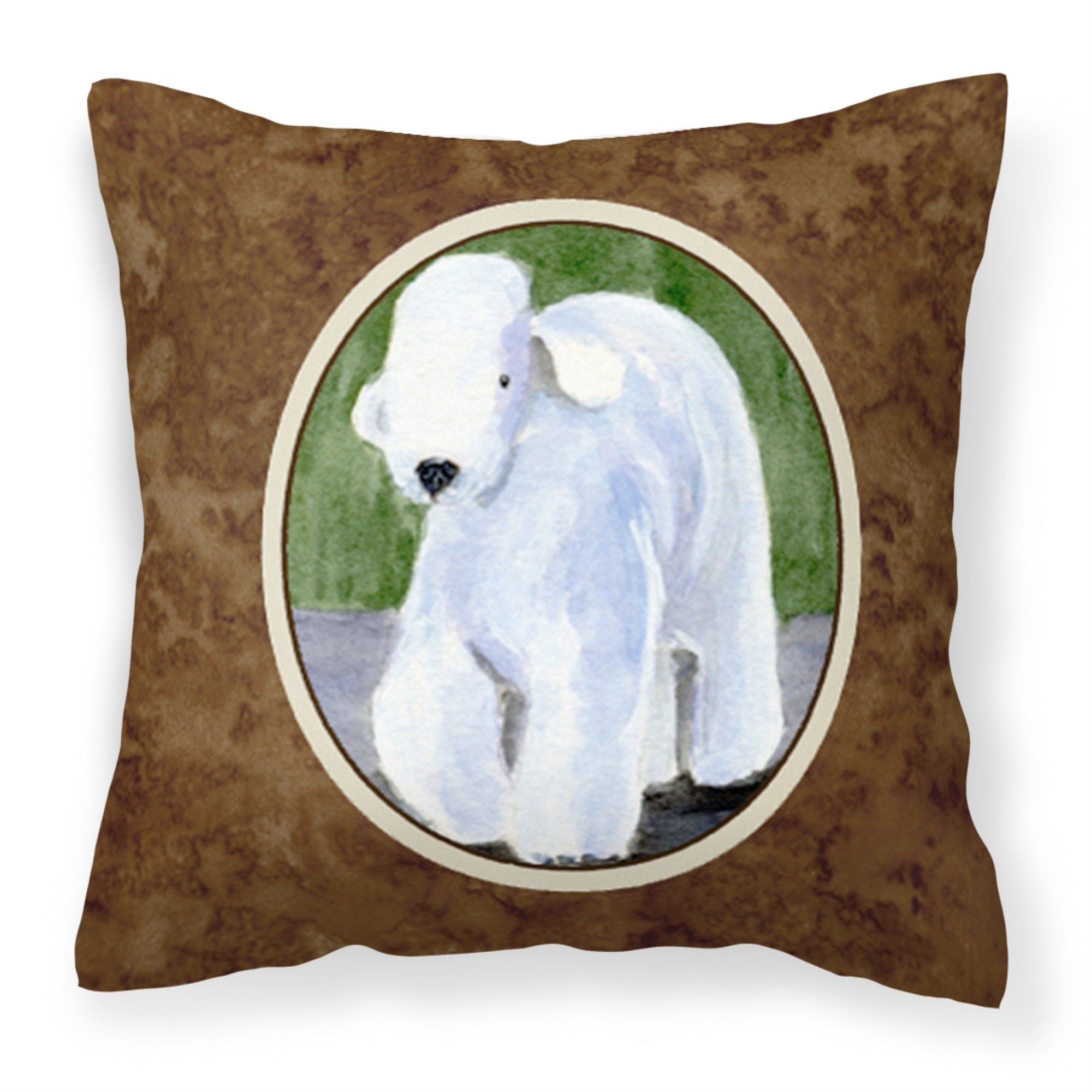 Carolines Treasures SS8683PW1414 Bedlington Terrier Decorative Canvas Fabric Pillow, Large, Multicolor