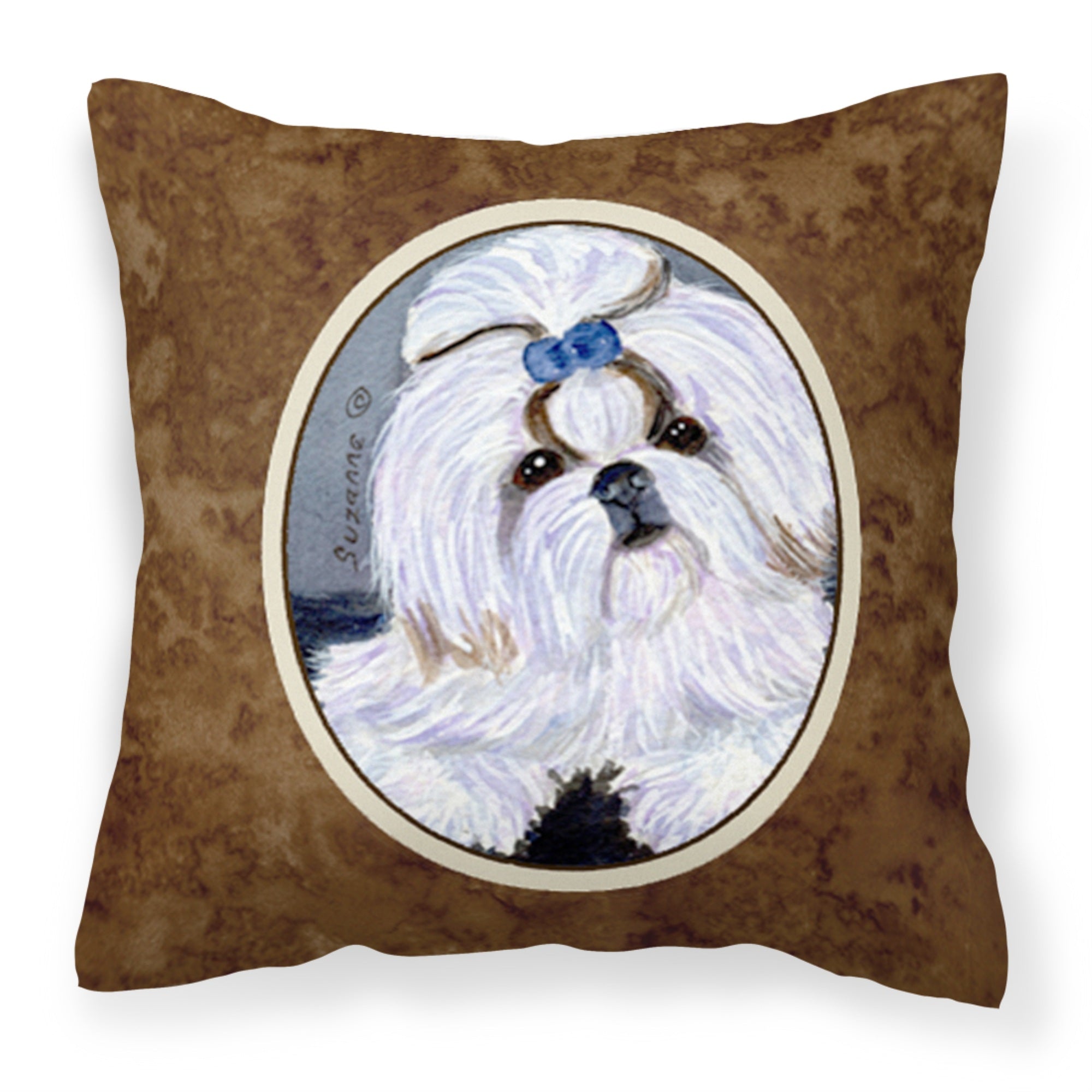 Carolines Treasures SS8685PW1414 Shih Tzu Decorative Canvas Fabric Pillow, Large, Multicolor