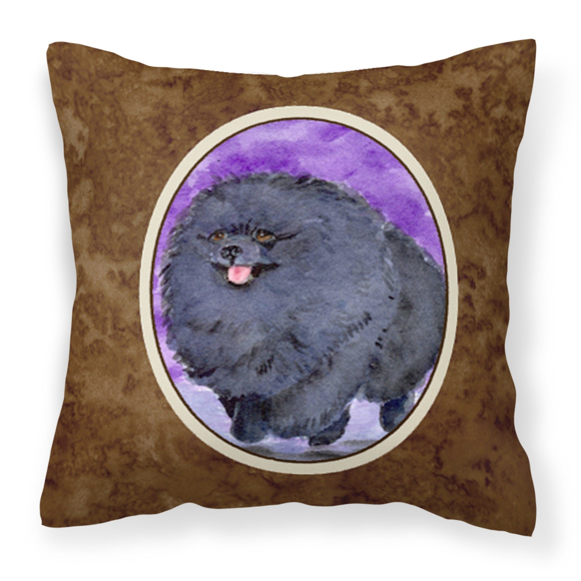 Carolines Treasures SS8686PW1414 Pomeranian Decorative Canvas Fabric Pillow, Large, Multicolor
