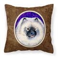 Carolines Treasures SS8691PW1414 Keeshond Decorative Canvas Fabric Pillow, Large, Multicolor