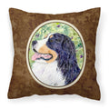 Carolines Treasures SS8706PW1414 Bernese Mountain Dog Decorative Canvas Fabric Pillow, Large, Multicolor