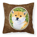 Carolines Treasures SS8719PW1414 Shiba Inu Decorative Canvas Fabric Pillow, Large, Multicolor