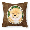 Carolines Treasures SS8726PW1414 Shiba Inu Decorative Canvas Fabric Pillow, Large, Multicolor