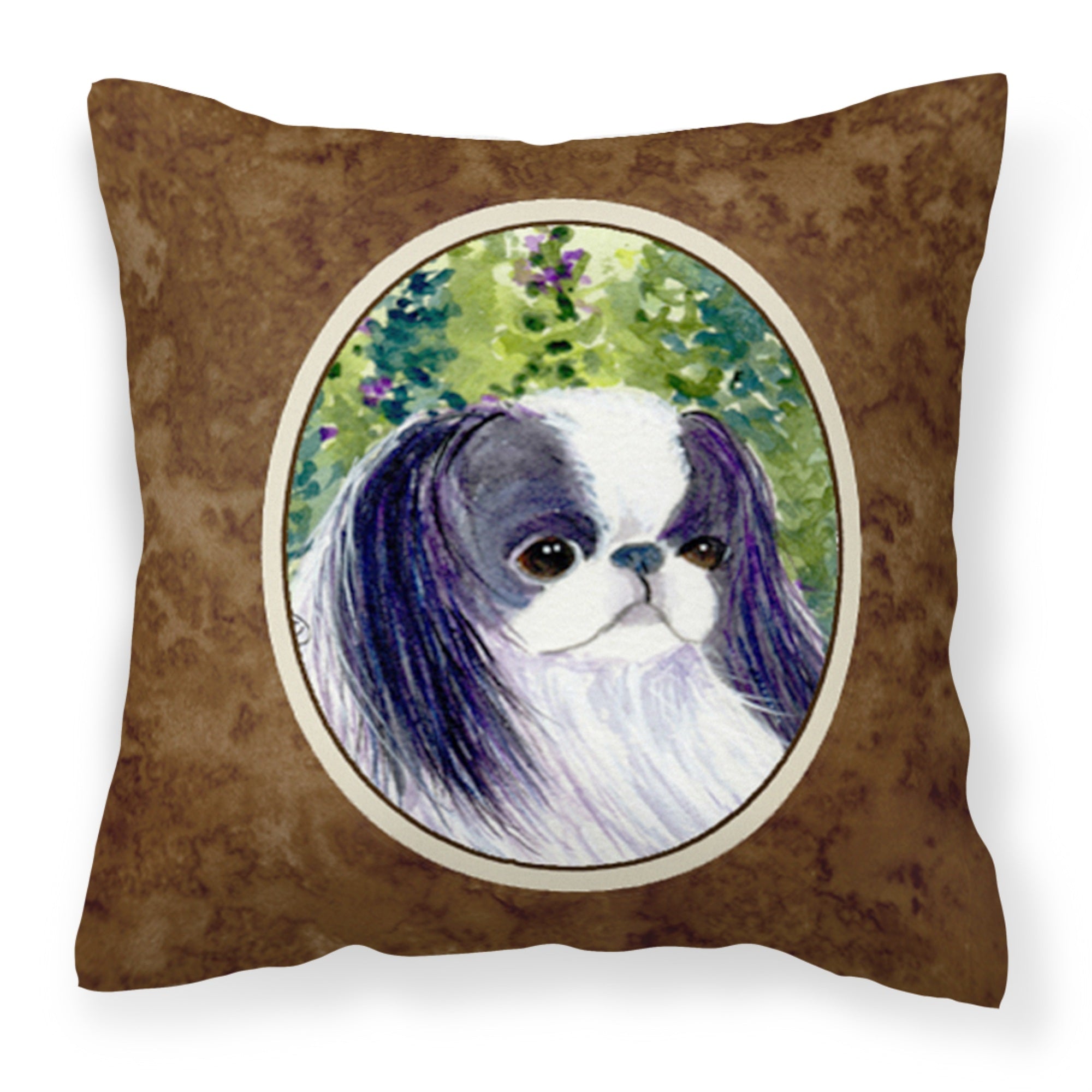 Carolines Treasures SS8730PW1414 Japanese Chin Decorative Canvas Fabric Pillow, Large, Multicolor
