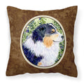 Carolines Treasures SS8737PW1414 Australian Shepherd Decorative Canvas Fabric Pillow, Large, Multicolor
