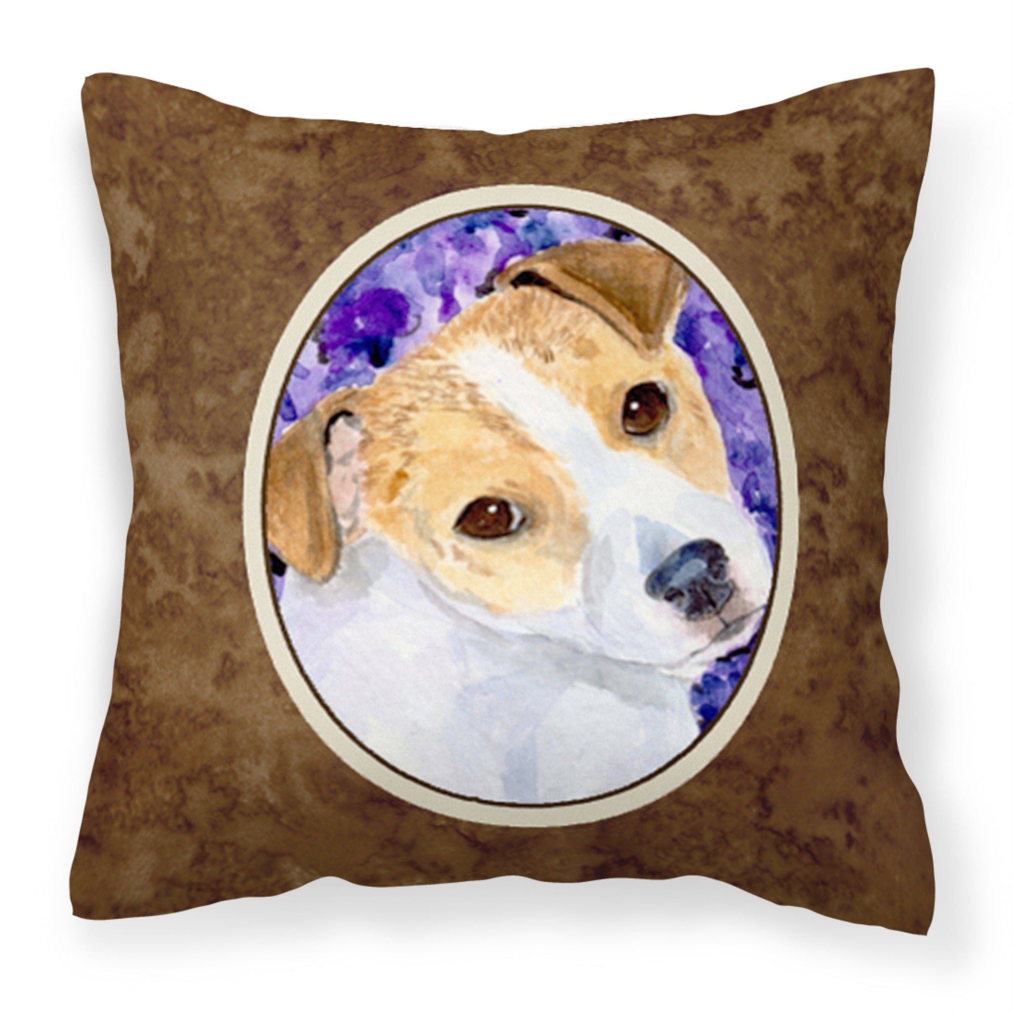 Carolines Treasures SS8740PW1414 Jack Russell Terrier Decorative Canvas Fabric Pillow, Large, Multicolor