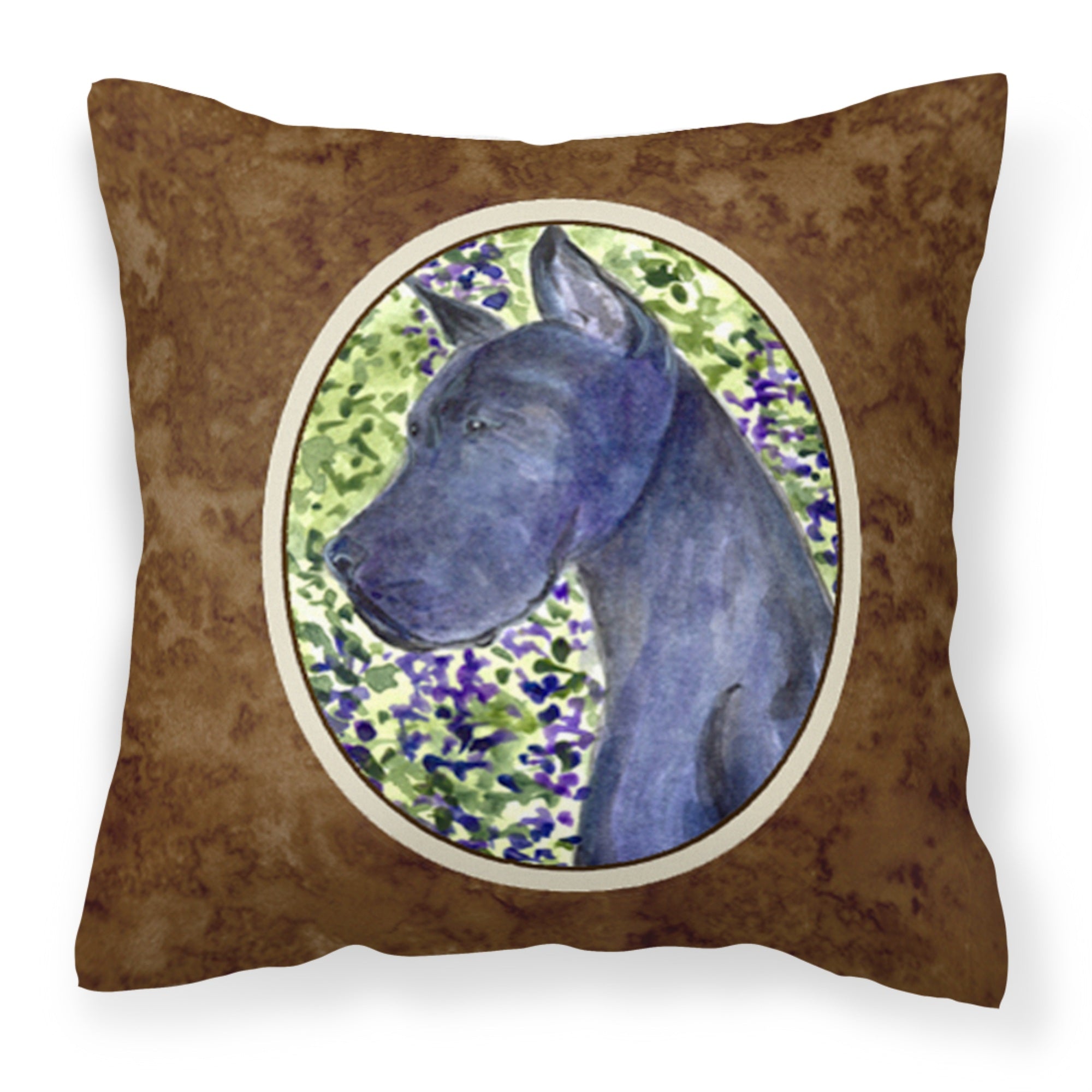 Carolines Treasures SS8745PW1414 Great Dane Decorative Canvas Fabric Pillow, Large, Multicolor