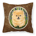 Carolines Treasures SS8746PW1414 Pomeranian Decorative Canvas Fabric Pillow, Large, Multicolor