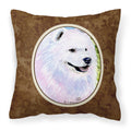 Carolines Treasures SS8755PW1414 Samoyed Decorative Canvas Fabric Pillow, Large, Multicolor