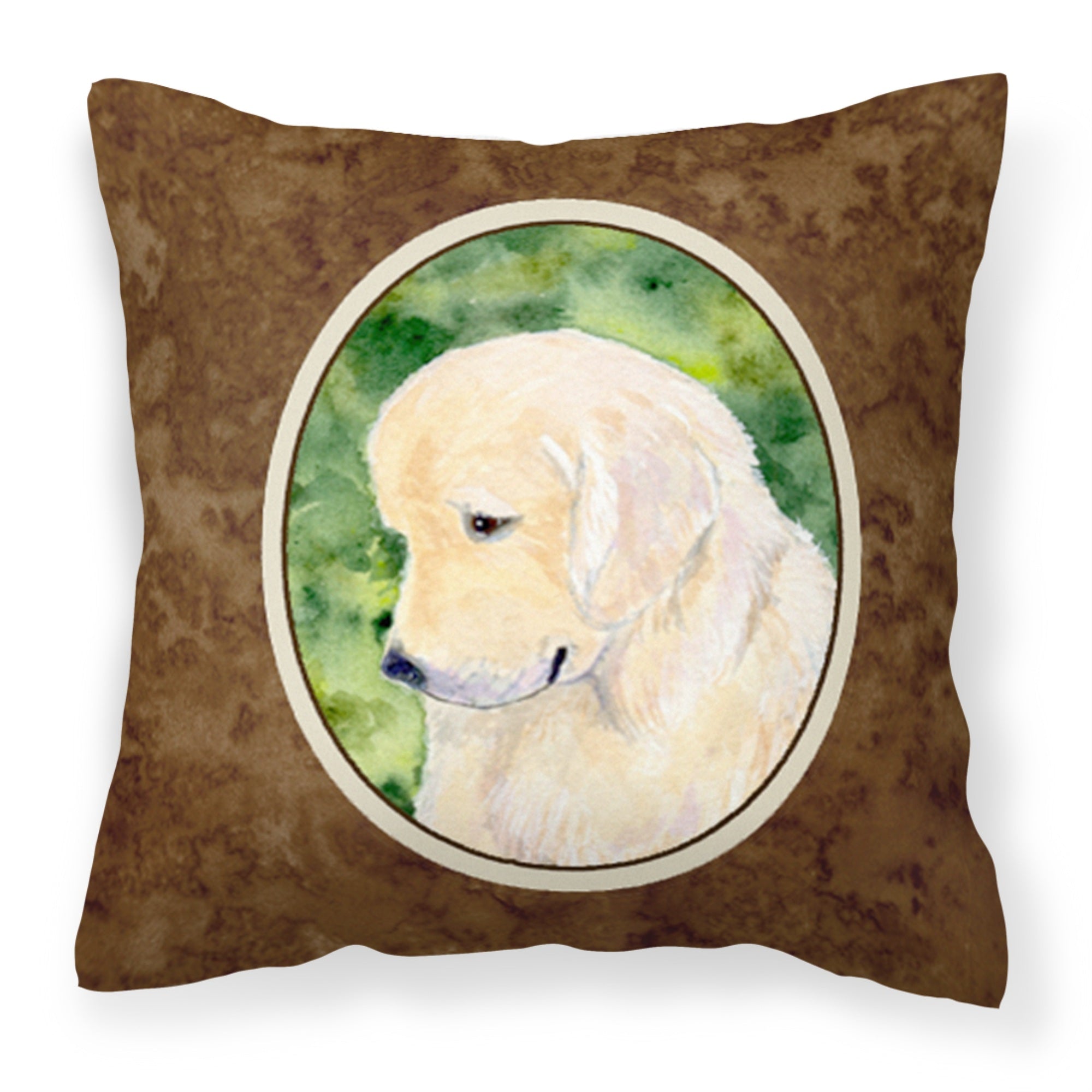 Carolines Treasures SS8757PW1414 Golden Retriever Decorative Canvas Fabric Pillow, Large, Multicolor