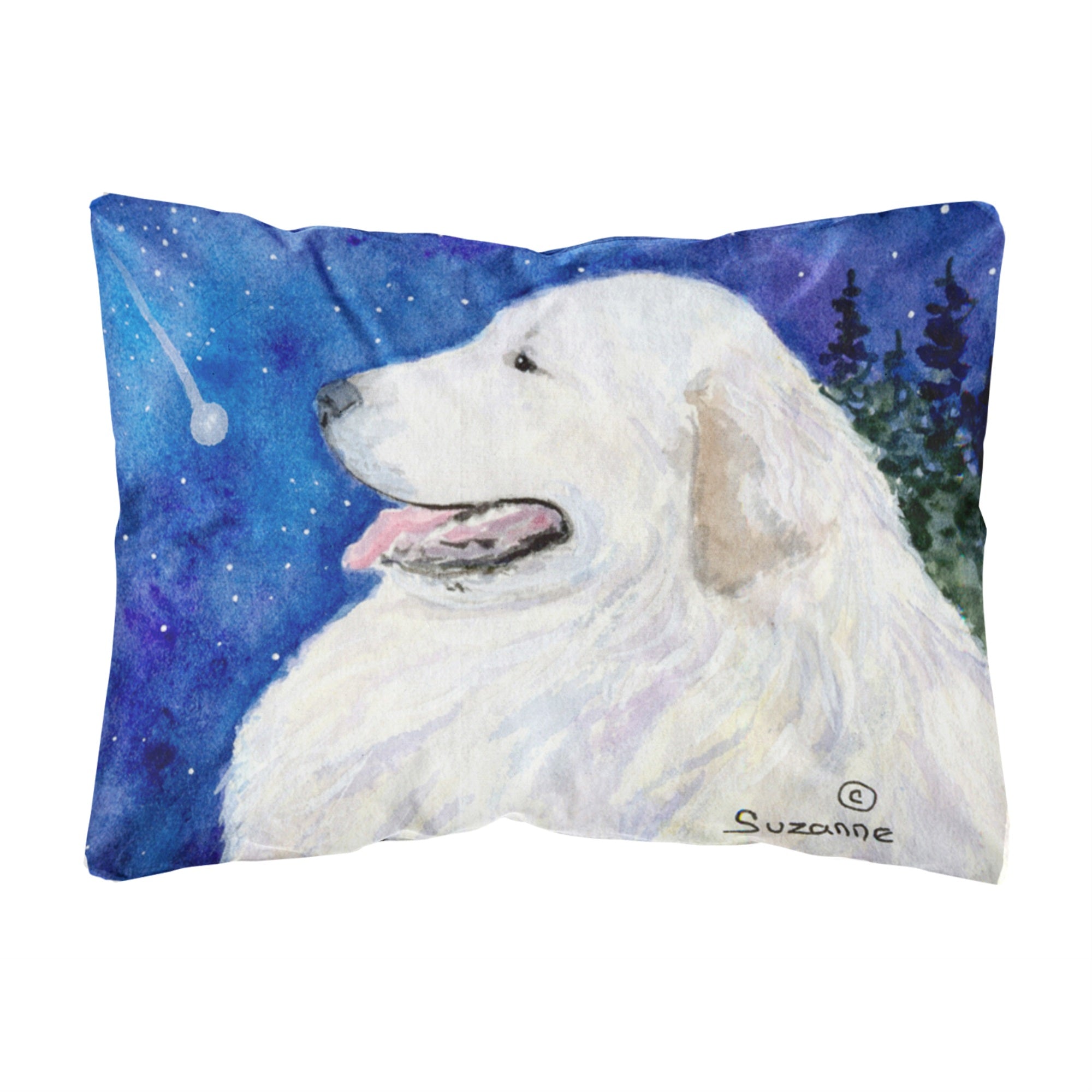 Carolines Treasures SS8774PW1216 Great Pyrenees Decorative Canvas Fabric Pillow, Large, Multicolor