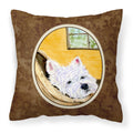 Carolines Treasures SS8785PW1414 Westie Decorative Canvas Fabric Pillow, Large, Multicolor