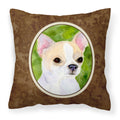 Carolines Treasures SS8786PW1414 Chihuahua Decorative Canvas Fabric Pillow, Large, Multicolor