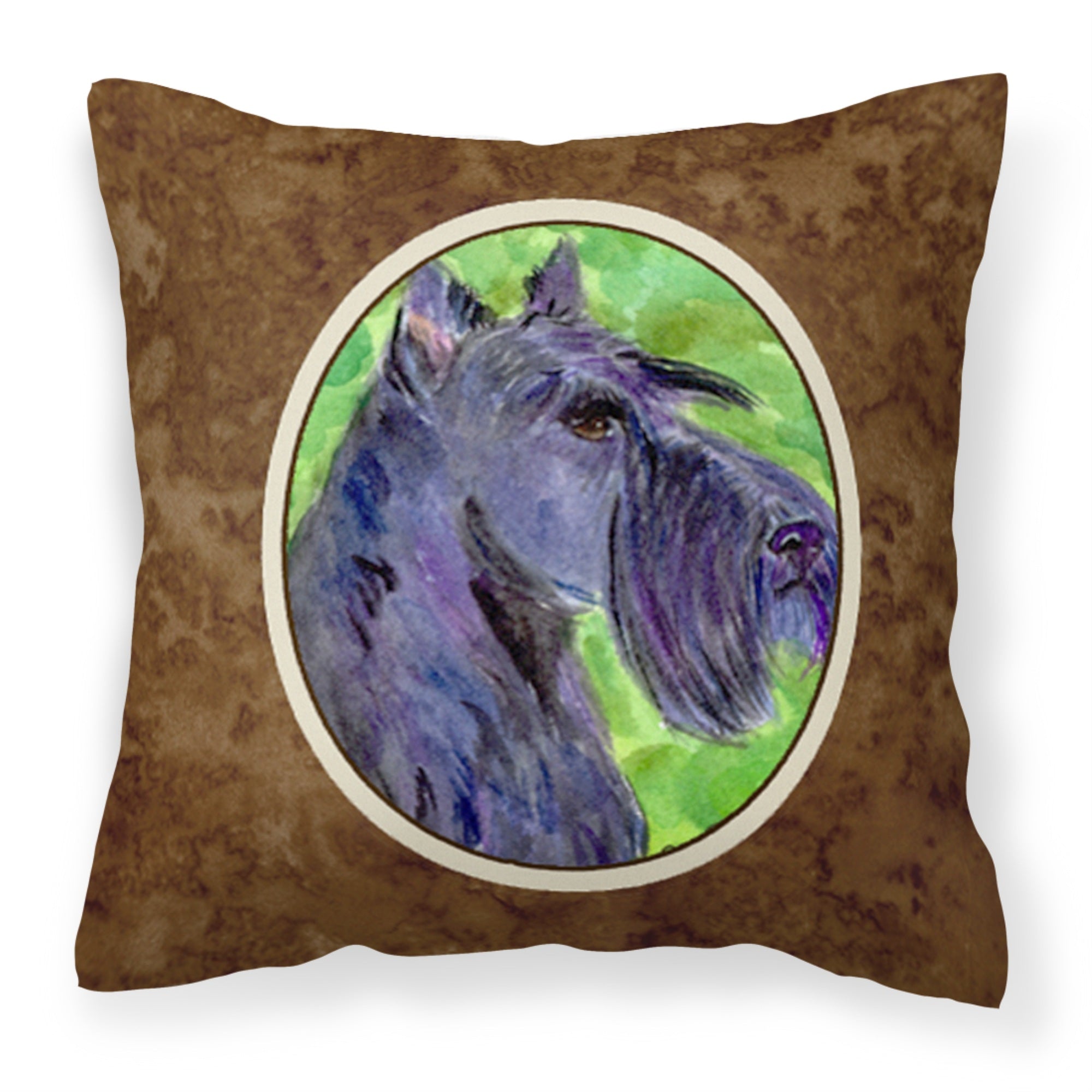 Carolines Treasures SS8792PW1414 Scottish Terrier Decorative Canvas Fabric Pillow, Large, Multicolor
