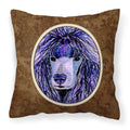 Carolines Treasures SS8800PW1414 Poodle Decorative Canvas Fabric Pillow, Large, Multicolor