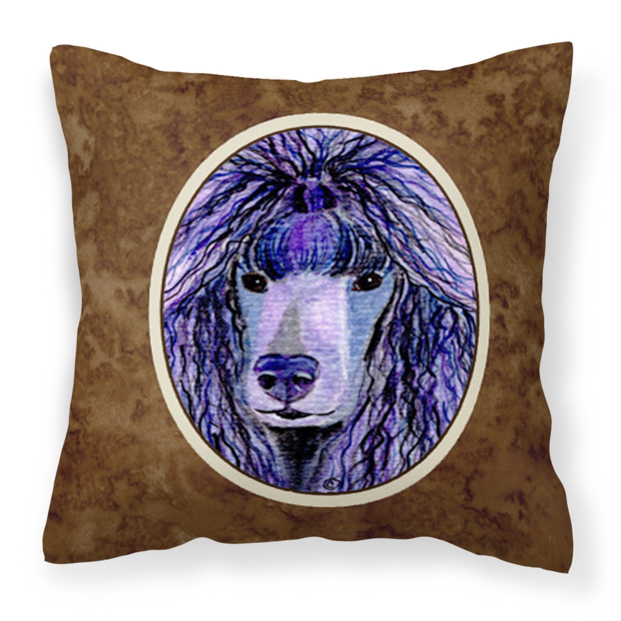 Carolines Treasures SS8800PW1414 Poodle Decorative Canvas Fabric Pillow, Large, Multicolor