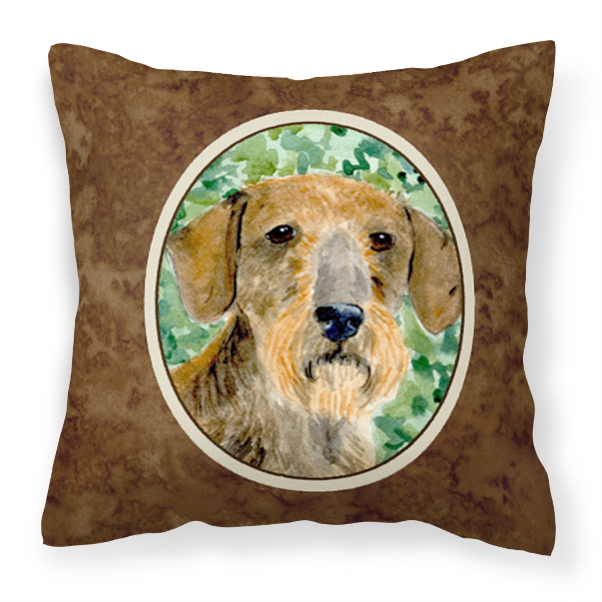 Carolines Treasures SS8806PW1414 Dachshund Decorative Canvas Fabric Pillow, Large, Multicolor