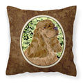 Carolines Treasures SS8807PW1414 Cocker Spaniel Decorative Canvas Fabric Pillow, Large, Multicolor