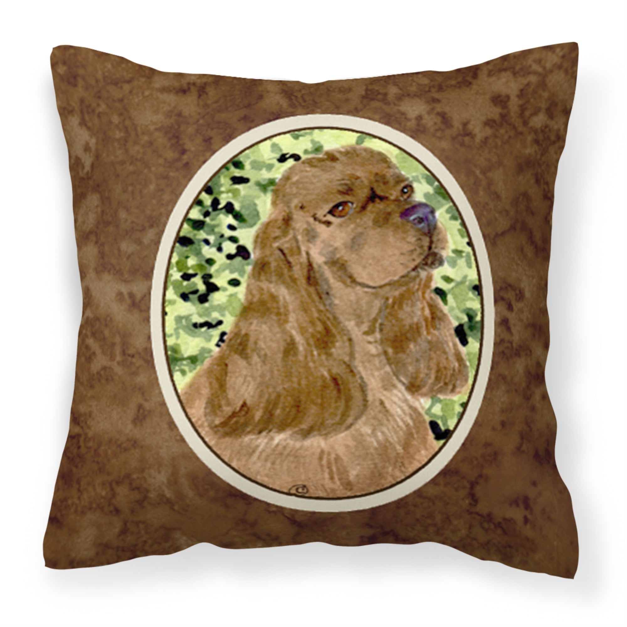Carolines Treasures SS8807PW1414 Cocker Spaniel Decorative Canvas Fabric Pillow, Large, Multicolor