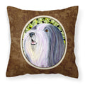 Carolines Treasures SS8808PW1414 Bearded Collie Decorative Canvas Fabric Pillow, Large, Multicolor