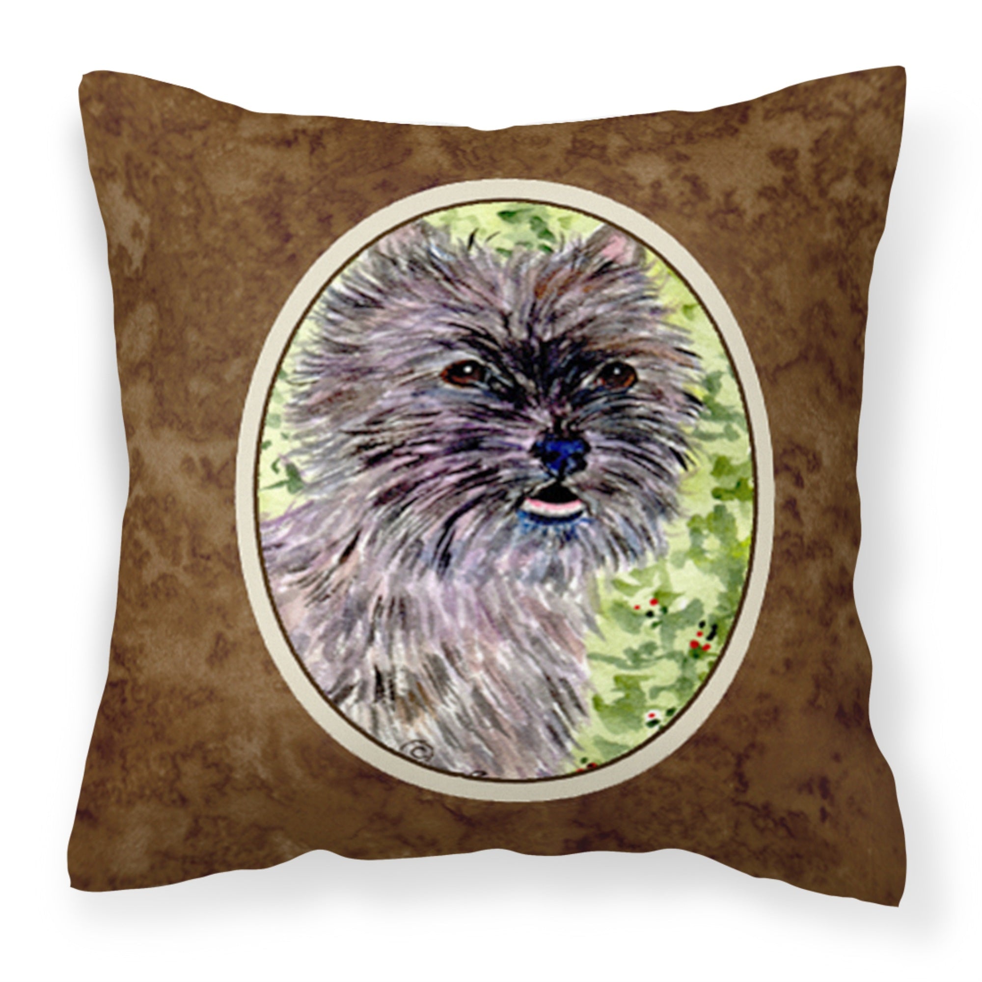 Carolines Treasures SS8815PW1414 Cairn Terrier Decorative Canvas Fabric Pillow, Large, Multicolor
