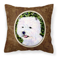 Carolines Treasures SS8818PW1414 Westie Decorative Canvas Fabric Pillow, Large, Multicolor
