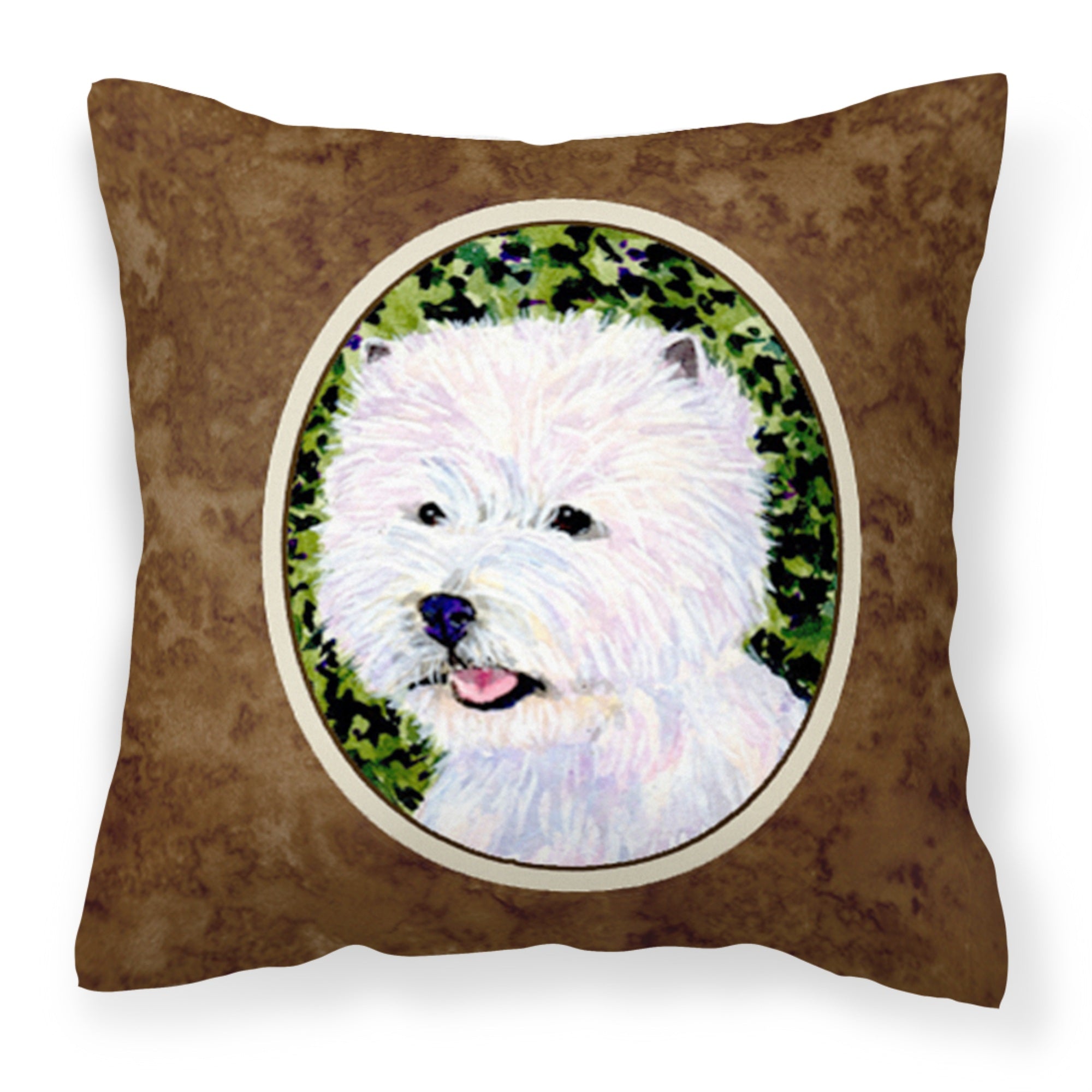 Carolines Treasures SS8818PW1414 Westie Decorative Canvas Fabric Pillow, Large, Multicolor
