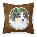 Carolines Treasures SS8821PW1414 Australian Shepherd Decorative Canvas Fabric Pillow, Large, Multicolor