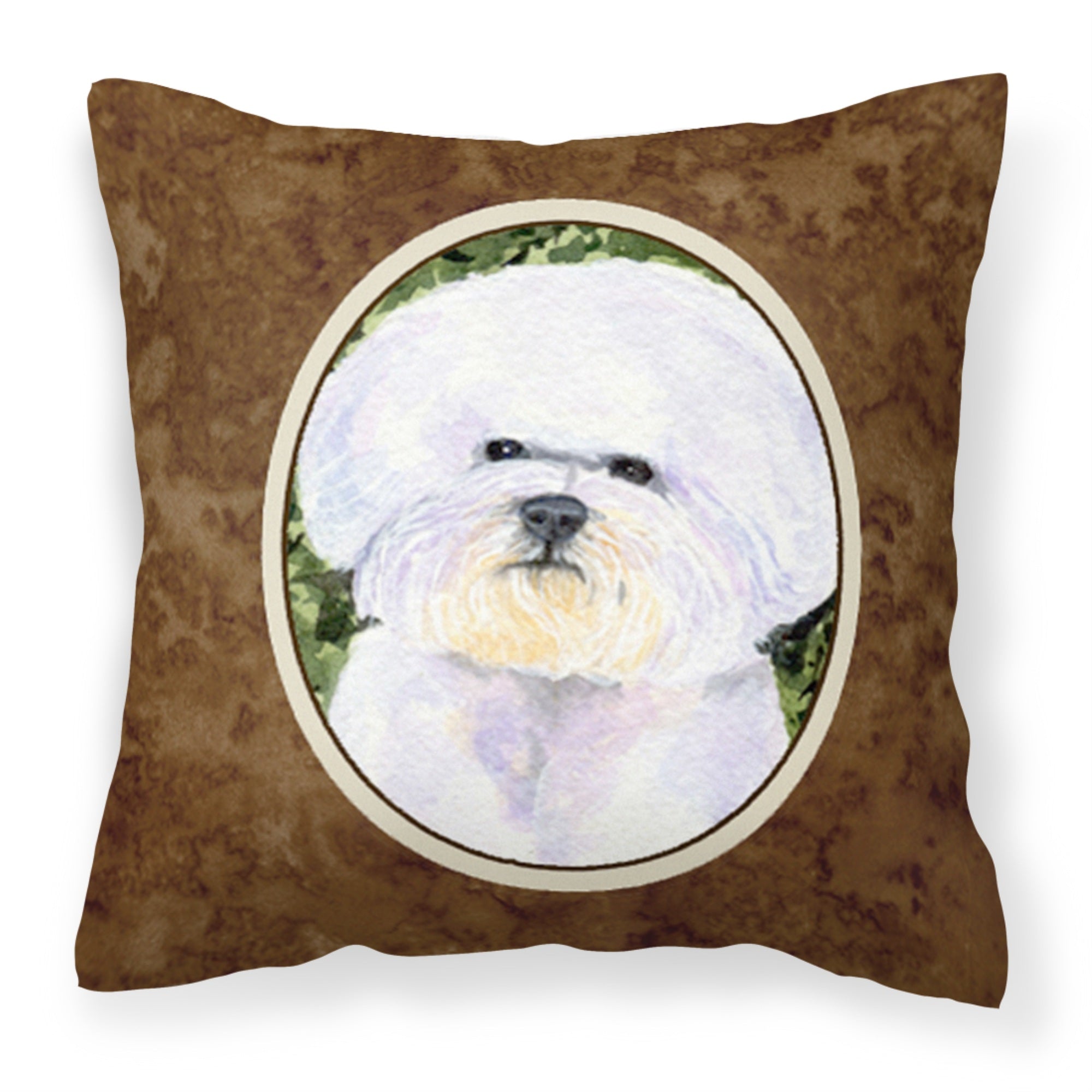 Carolines Treasures SS8829PW1414 Bichon Frise Decorative Canvas Fabric Pillow, Large, Multicolor