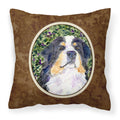 Carolines Treasures SS8830PW1414 Bernese Mountain Dog Decorative Canvas Fabric Pillow, Large, Multicolor