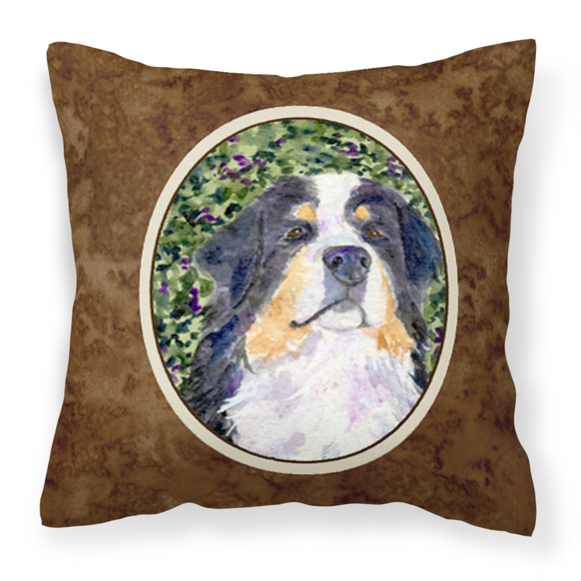 Carolines Treasures SS8830PW1414 Bernese Mountain Dog Decorative Canvas Fabric Pillow, Large, Multicolor