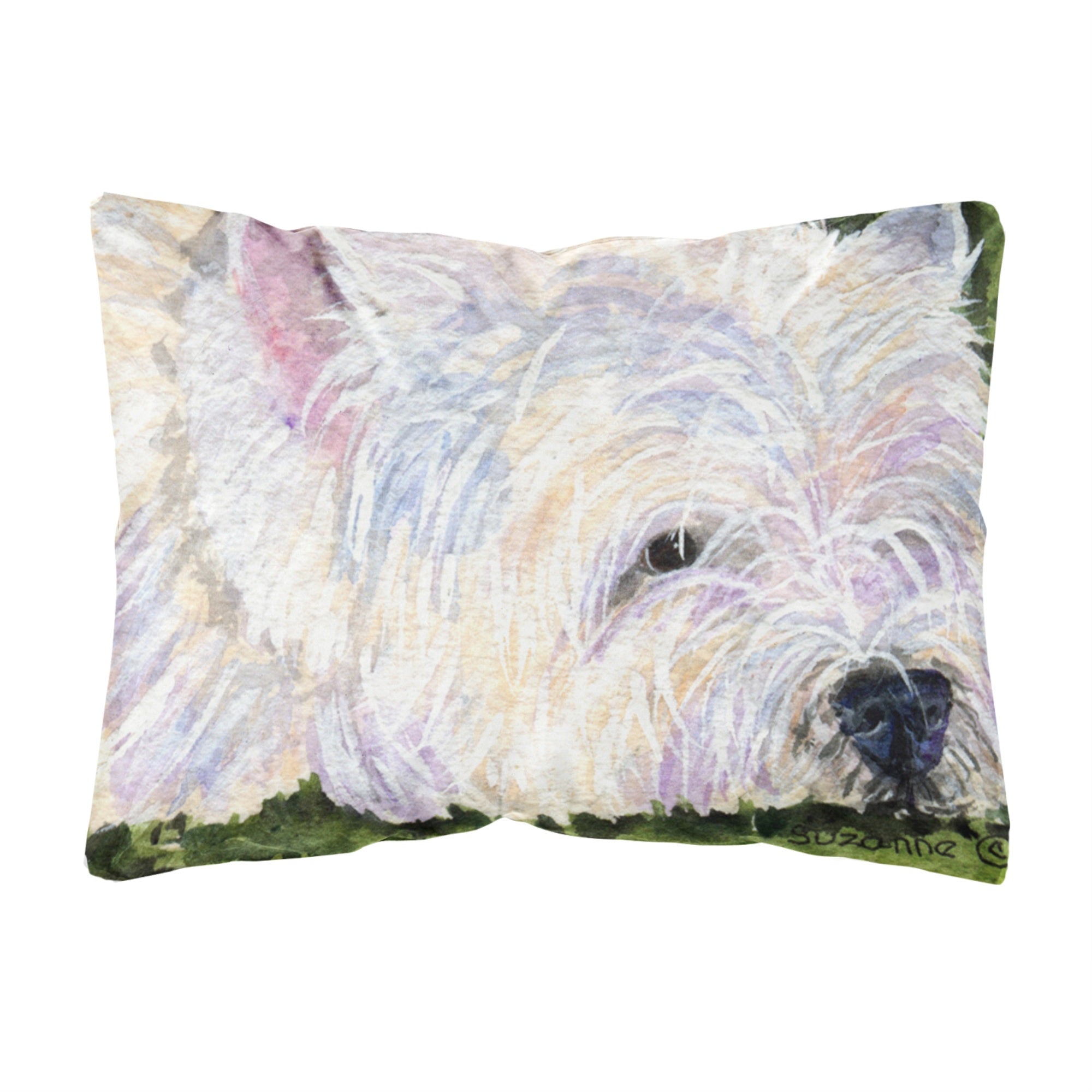 Carolines Treasures SS8831PW1216 Westie Decorative Canvas Fabric Pillow, Large, Multicolor