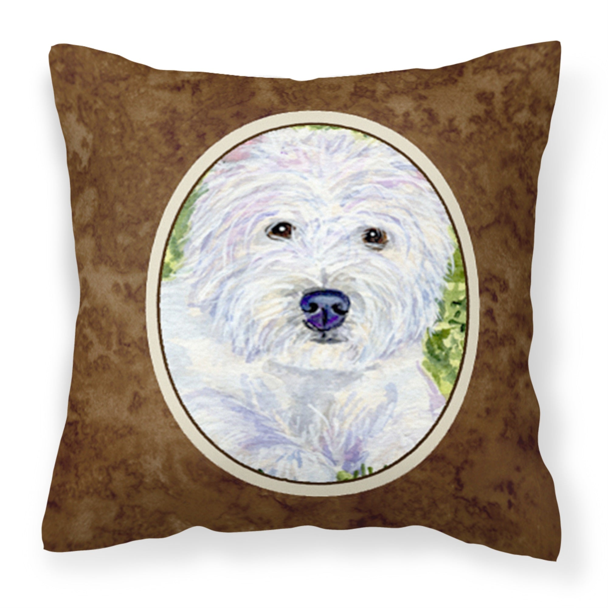 Carolines Treasures SS8835PW1414 Westie Decorative Canvas Fabric Pillow, Large, Multicolor