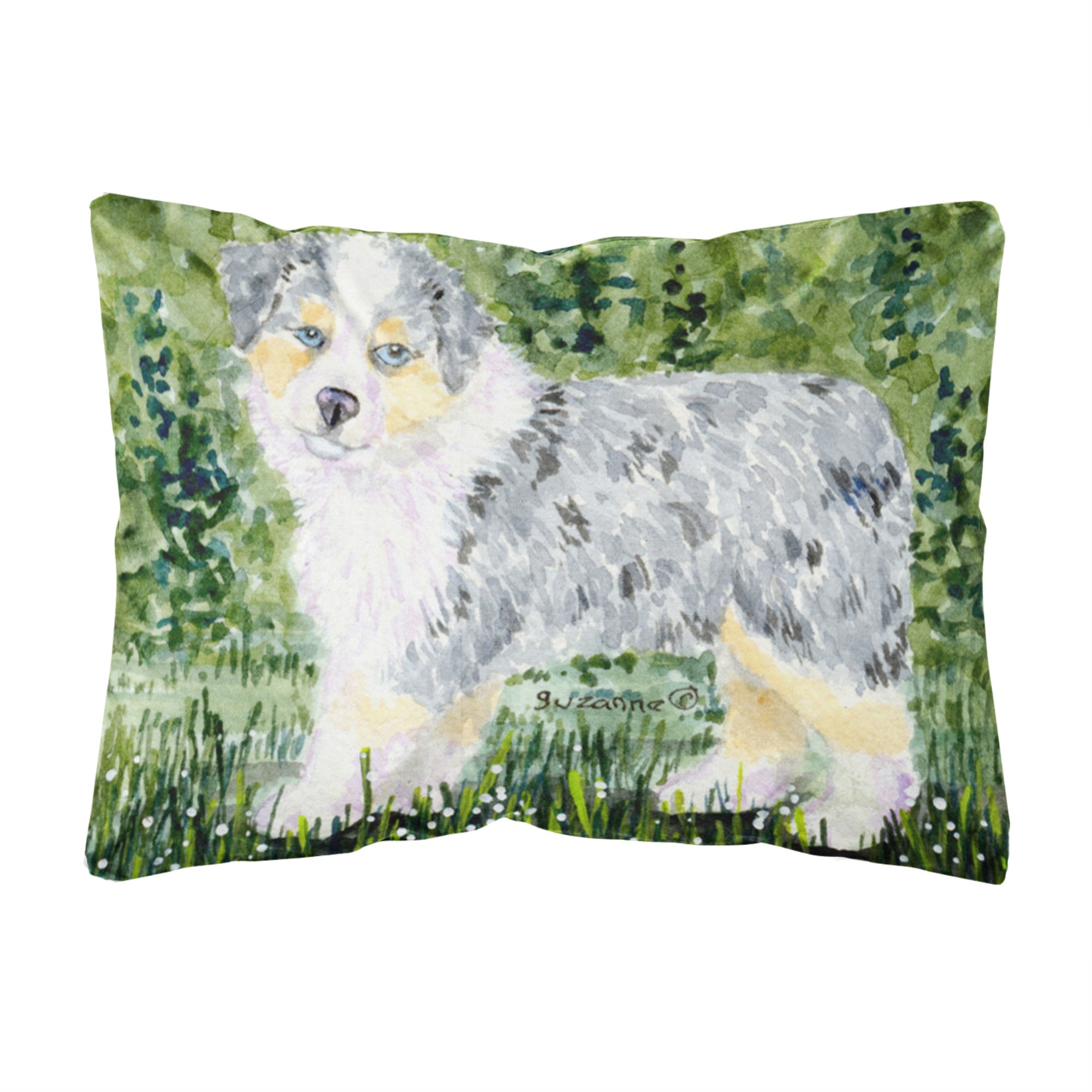 Carolines Treasures SS8846PW1216 Australian Shepherd Decorative Canvas Fabric Pillow, Large, Multicolor